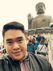 My behemoth of a photobomber waves hello!