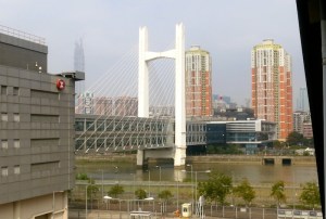 HK in the foreground, PR China in the background